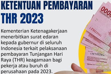 peraturan pembayaran thr 2023